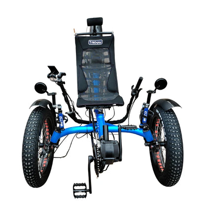 Tricycle couché 500watt Motor 4.0inch Fat Tire Electric Recumbent Trike