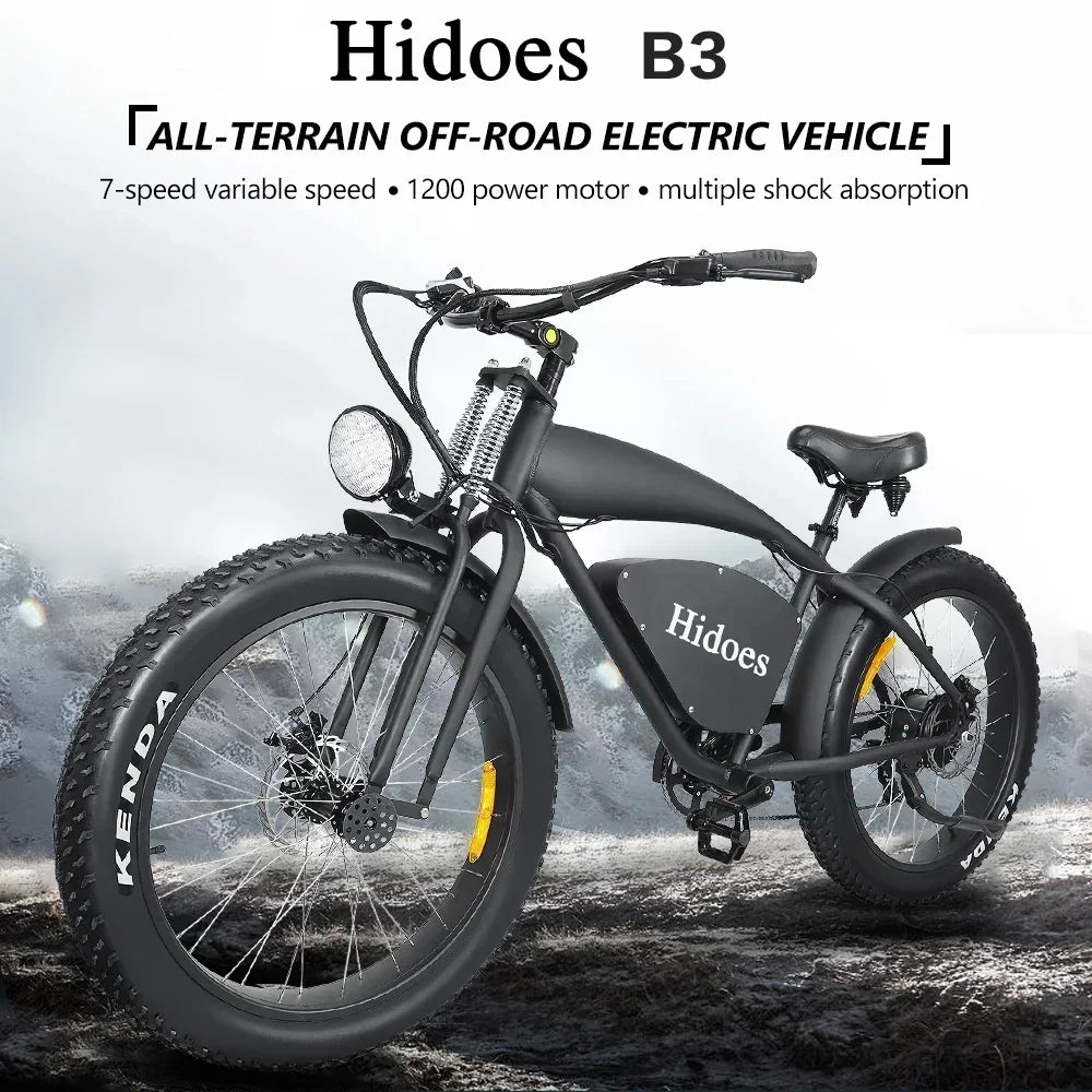 VTT Électrique 1200W 48V18.2AH 26"