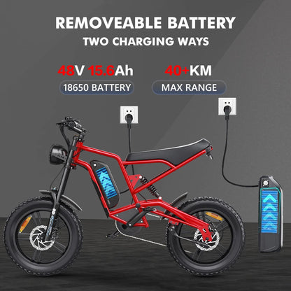 VTT Électrique 1200W 48V15.6AH 20"