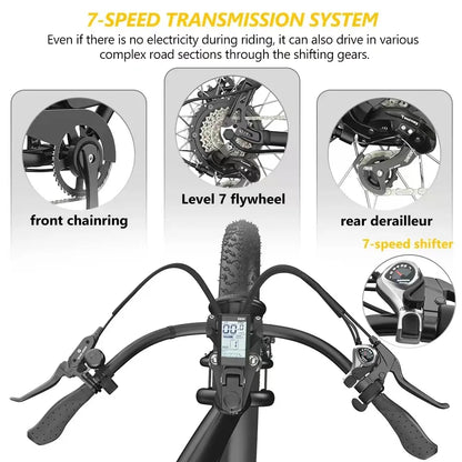 VTT Électrique 1200W 48V18.2AH 26"